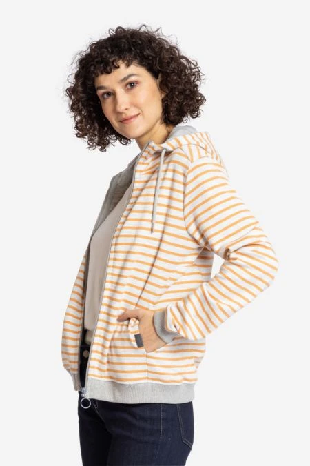 Ringel Sweatjacke Mit Kapuze Für Damen 4 Ringel Sweatjacke Mit Kapuze Für Damen – Bild 2