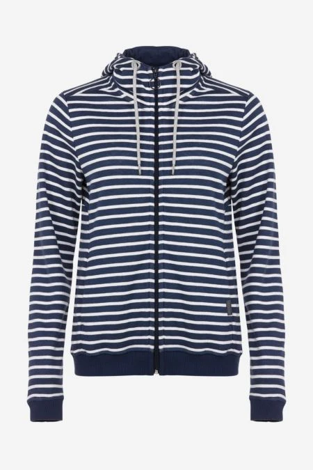 Ringel Sweatjacke Mit Kapuze Für Damen 6 Ringel Sweatjacke Mit Kapuze Für Damen – Bild 4