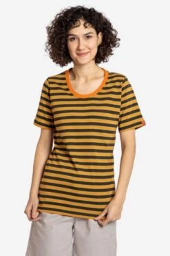 Ringel T-Shirt Aus Reiner Bio-Baumwolle Für Damen