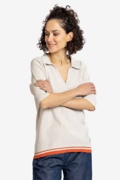 Strick Poloshirt Aus Reiner Bio-Baumwolle Für Damen -Fashion Liebe elkline damen strick poloshirt 2044013 156406 teed up 04 p