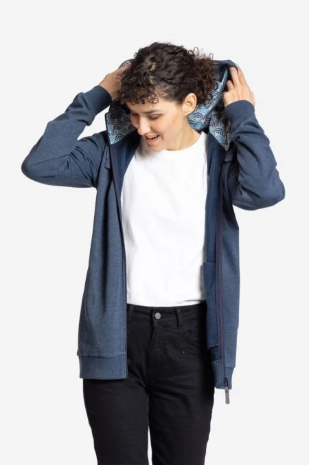 OCEAN Sweatjacke Aus Bio-Baumwoll Mix Für Damen 10 OCEAN Sweatjacke Aus Bio-Baumwoll Mix Für Damen – Bild 8