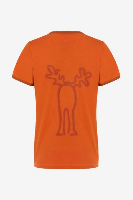 Retro Elch T-Shirt Aus Reiner Bio-Baumwolle Für Damen 4 Retro Elch T-Shirt Aus Reiner Bio-Baumwolle Für Damen – Bild 2