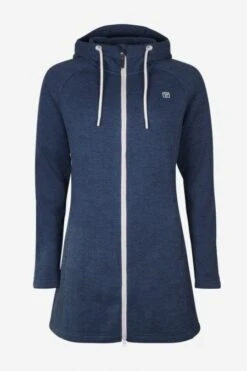 Fleecemantel Mit Kapuze Für Damen