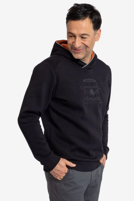 Bulli Hoodie Aus Bio-Baumwoll Mix Für Herren 4 Bulli Hoodie Aus Bio-Baumwoll Mix Für Herren – Bild 2