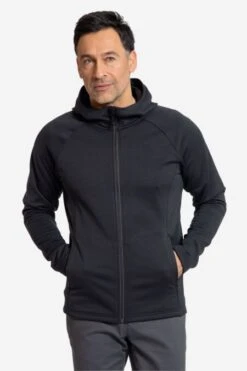 Stretch Fleecejacke Mit Kapuze Für Herren