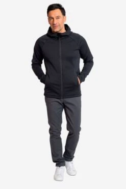 Stretch Fleecejacke Mit Kapuze Für Herren -Fashion Liebe elkline herren fahrrad fleecejacke 1014088 100000 all or nothing 05 p