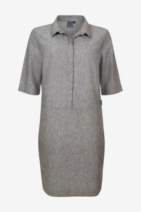 Kleid Aus Hanf Und Bio-Baumwolle Für Damen 6 Kleid Aus Hanf Und Bio-Baumwolle Für Damen – Bild 4