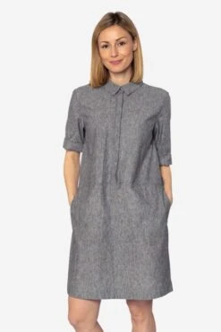 Kleid Aus Hanf Und Bio-Baumwolle Für Damen