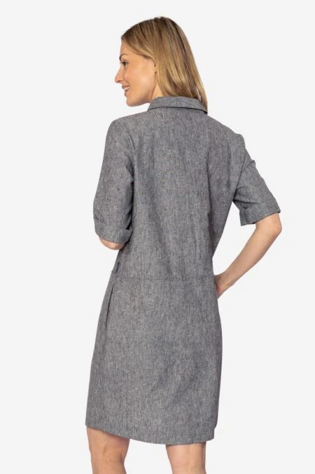 Kleid Aus Hanf Und Bio-Baumwolle Für Damen 4 Kleid Aus Hanf Und Bio-Baumwolle Für Damen – Bild 2