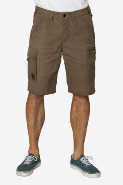 Gewachste Cargo Shorts Mit Besatz Für Herren