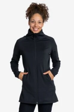 Stretch Fleecemantel Für Damen