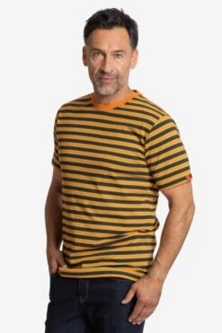 Ringel T-Shirt Aus Bio-Baumwolle Für Herren