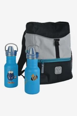 Kinder Set: Rucksack & Trinkflasche 335ml -Fashion Liebe elkline set kinder rucksack trinkflasche 4010038 100102 pickepacke monsterdrink baybeedrink 07 low