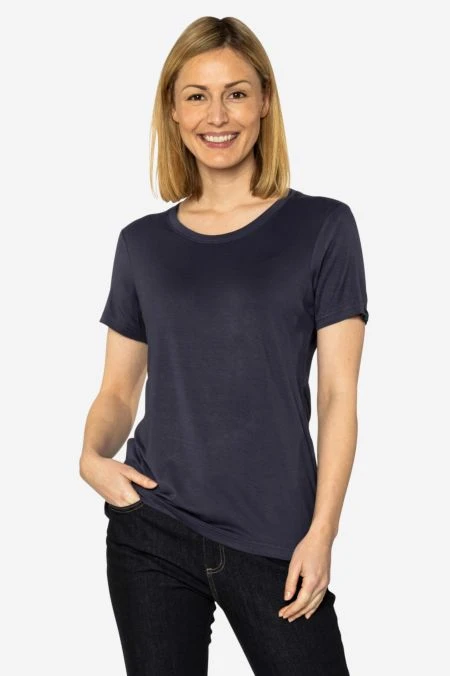T-Shirt Aus Bambus Viskose Mix Für Damen 3 T-Shirt Aus Bambus Viskose Mix Für Damen