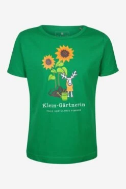 Retro Elch T-Shirt Aus Reiner Bio-Baumwolle Für Mädchen