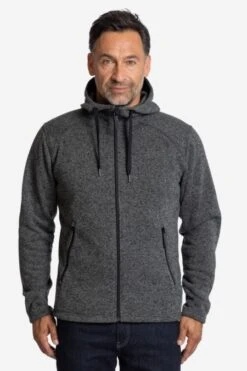 Strickfleecejacke Mit Kapuze Für Herren