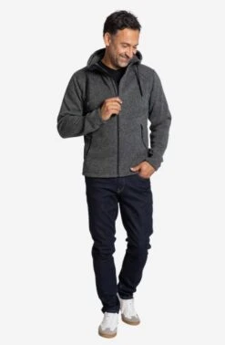 Strickfleecejacke Mit Kapuze Für Herren -Fashion Liebe elkline strickfleecejacke 1014073 102100 lagerfeuer 3 m