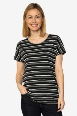 Cream T-Shirt Aus Bio-Baumwoll-Mix Für Damen