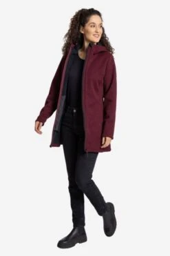 Winddichter Fleecemantel Mit Membran Für Damen -Fashion Liebe elkline winddichter fleecemantel 2013050 324100 morning dew 4 m